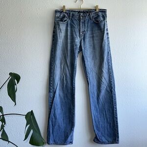 John Varvatos Distressed 34R Blue Men's Jeans
